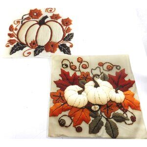 Fall Halloween Thanksgiving Home Decor 18X18 Pillow Covers set of 2 New
